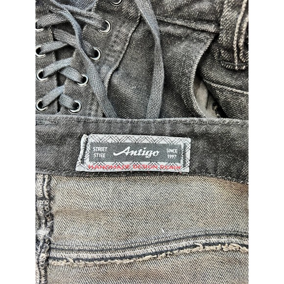 Antigo Black Denim Skirt - Picture 5 of 5